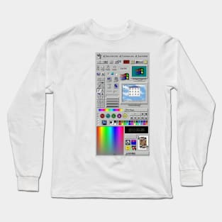 Windows 95 banner of stuff Long Sleeve T-Shirt